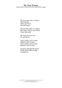 No One Knows von Queens Of The Stone Age (Download) 