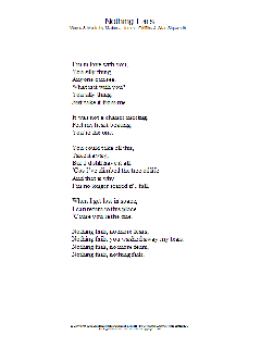 Nothing Fails (Download) 