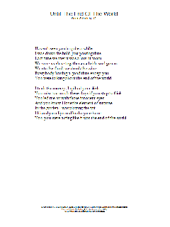 Until The End Of The World (Download) 