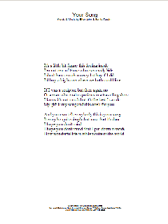 Your Song (Download) 