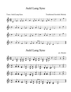 Auld Lang Syne von Traditional Scottish Melody (Download) 