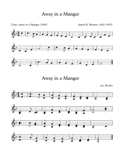 Away In A Manger von James R. Murray (Download) 