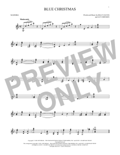 Blue Christmas von Elvis Presley (Download) 