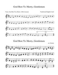 God Rest Ye Merry Gentlemen von Traditional English Carol (Download) 