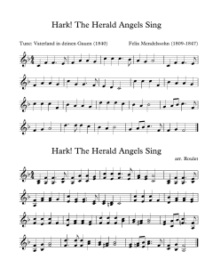Hark The Harold Angels Sing von Felix Mendelssohn (Download) 