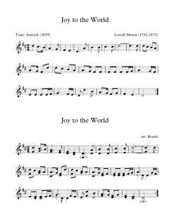 Joy To The World von Lowell Mason (Download) 