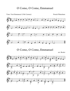 O Come, O Come, Emmanuel von French Plainchant (Download) 