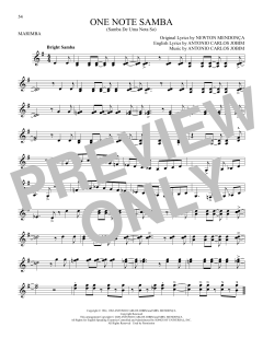 One Note Samba von Newton Mendonca (Download) 