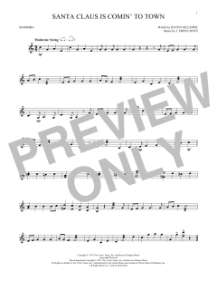 Santa Claus Is Comin' To Town von Fred Coots (Download) 