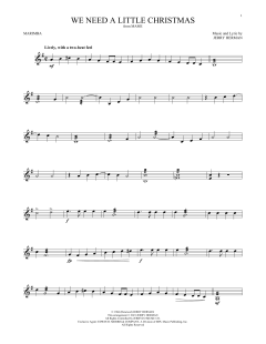 We Need A Little Christmas von Jerry Herman (Download) 