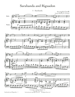 Sarabanda And Rigaudon von Arcangelo Corelli (Download) 