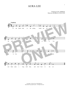 Aura Lee von George R. Poulton (Download) 