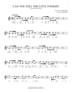 Can You Feel the Love Tonight von Elton John (Download) 