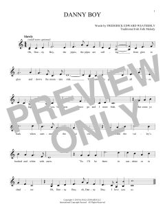 Danny Boy von Frederic Edward Weatherly (Download) 