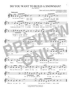 Do You Want To Build A Snowman? von Robert Lopez (Download) 