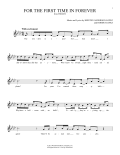 For The First Time In Forever von Robert Lopez (Download) 