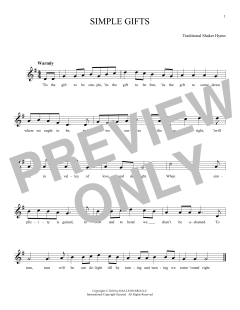 Simple Gifts (Download) 