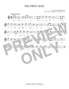 The First Noel von W. Sandys' Christmas Carols (Download) 