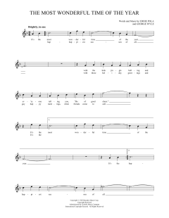 The Most Wonderful Time Of The Year von George Wyle (Download) 