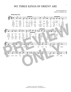 We Three Kings Of Orient Are (Download) 