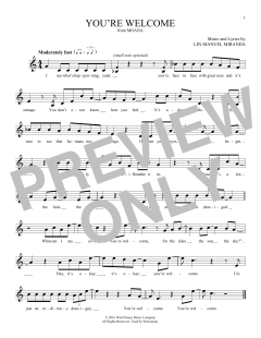 You're Welcome (Download) 