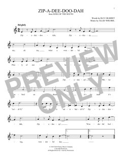 Zip-A-Dee-Doo-Dah von Ray Gilbert (Download) 
