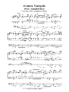 Andante Tranquillo from Sonata No3 von Felix Mendelssohn (Download) 