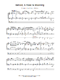 Behold, A Rose Is Blooming von Johannes Brahms (Download) 