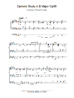 Canonic Study in B Major Op56 von Robert Schumann (Download) 