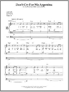 Don't Cry For Me Argentina von Tim Rice (Download) 