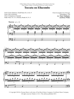 Toccata on Ellacombe (Download) 