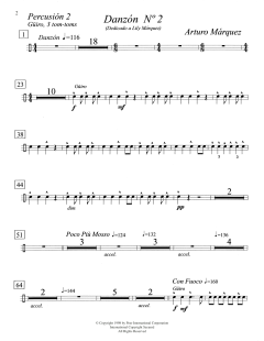 Danzon No. 2 for 2 Pianos von Arturo Marquez (Download) 