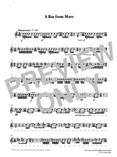 A Bar from Mars from Graded Music for Snare Drum, Book IV von Ian Wright (Download) 