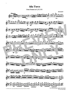 Alla Turca von W. A. Mozart (Download) 