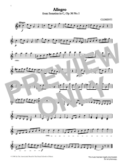 Allegro from Graded Music for Tuned Percussion, Book II von Muzio Clementi (Download) 