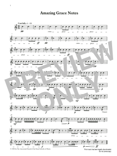 Amazing Grace Notes from Graded Music for Snare Drum, Book II von Ian Wright (Download) 