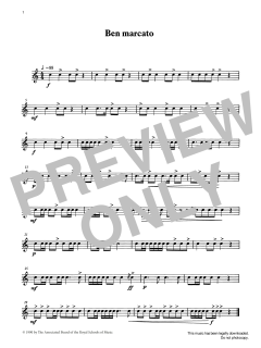 Ben marcato from Graded Music for Snare Drum, Book I von Ian Wright (Download) 