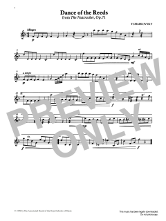 Dance of the Reeds from Graded Music for Tuned Percussion, Book II von Peter Iljitsch Tschaikowsky (Download) 