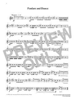 Fanfare and Dance from Graded Music for Snare Drum, Book III von Ian Wright (Download) 