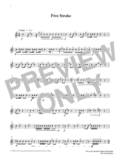 Five Stroke from Graded Music for Snare Drum, Book II von Ian Wright (Download) 