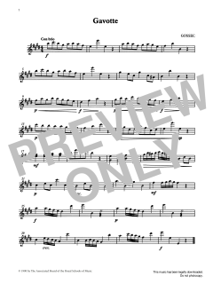 Gavotte from Graded Music for Tuned Percussion, Book II von F. J Gossec (Download) 