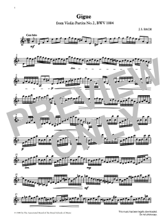 Gigue from Graded Music for Tuned Percussion, Book IV von J. S. Bach (Download) 