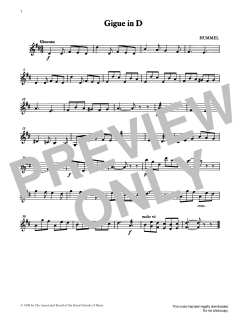 Gigue in D from Graded Music for Tuned Percussion, Book II von J. N. Hummel (Download) 