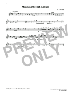 Marching through Georgia from Graded Music for Tuned Percussion, Book I von Henry Clay Work (Download) 