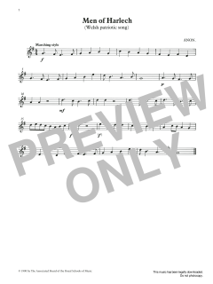 Men of Harlech von Trad. Welsh (Download) 