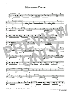 Midsummer Dream from Graded Music for Snare Drum, Book III von Ian Wright (Download) 