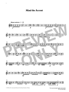 Mind the Accent from Graded Music for Snare Drum, Book I von Ian Wright (Download) 