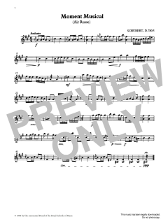 Moment Musical from Graded Music for Tuned Percussion, Book III von Franz Schubert (Download) 