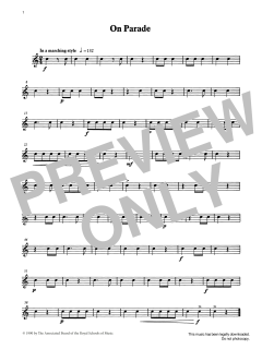 On Parade from Graded Music for Snare Drum, Book I von Ian Wright (Download) 