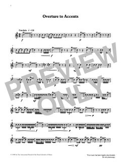 Overture to Accents from Graded Music for Snare Drum, Book IV von Ian Wright (Download) 
